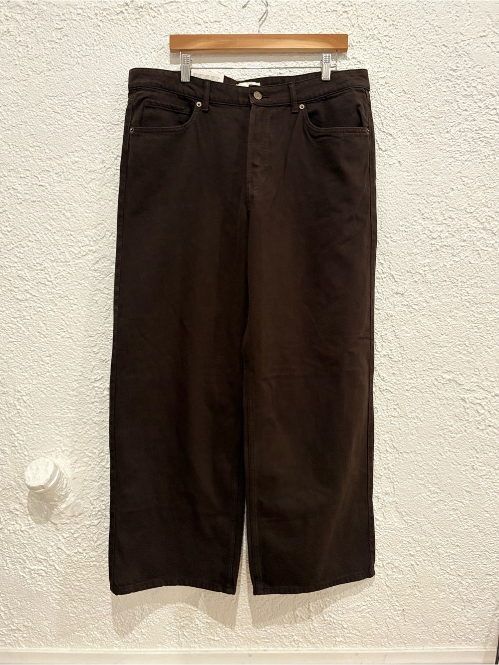 HM Wide Regular Waist Full Length Jeans Size 14